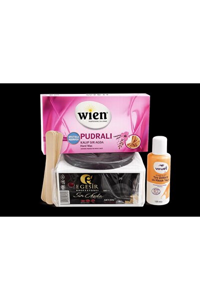 Akçiçek kozmetik Kalıp Ağda Makinası+wien kalp ağda + spatula hediyeli