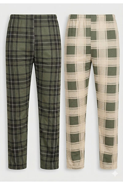 Serena Pantaloni de pijama barbat 2 piese/set - multicolor