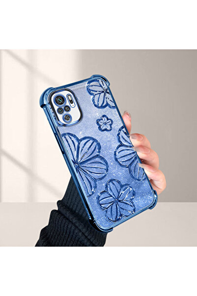 CASEVIBE Redmi Note 10S Uyumlu Çiçek desenli, darbelere dayanıklı telefon kılıfı