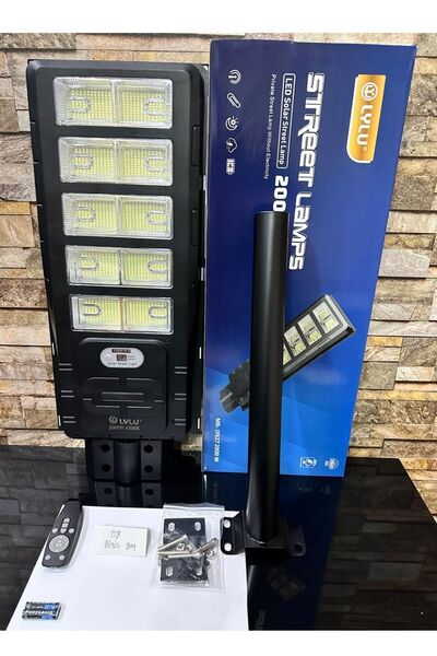 farissu 2000W Solar Led Sokak Lambası 67 cm - 3.5 KG Ağır Hizmet Tipi , Park ...