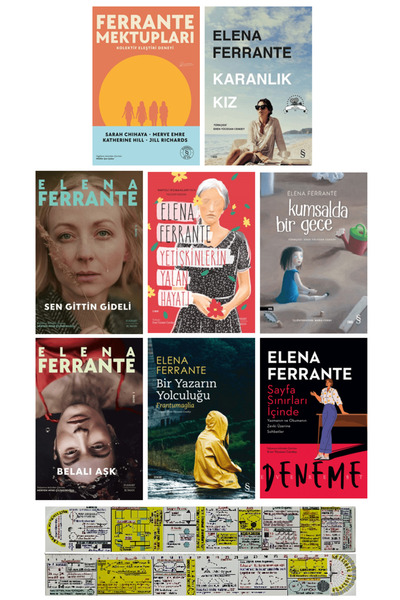 Everest Yayınları Elena Ferrante 8 Kitap Set / Ferrante Mektupları - Karanlık...