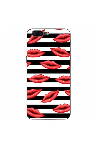 OEM Husa compatibila cu OnePlus 5 Silicon Gel Tpu Model Striped Kisses