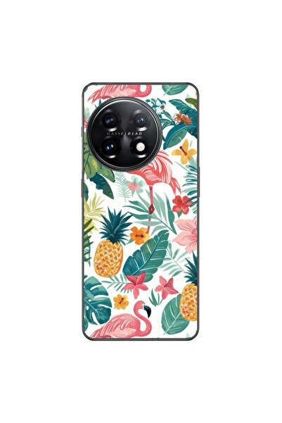 OEM Husa compatibila cu OnePlus 12R Silicon Gel Tpu Model Tropical Pattern