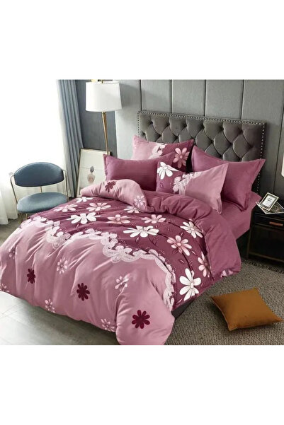 Sky Home Set de lenjerie de pat Finet 6 piese, Floricele Mici-KY55