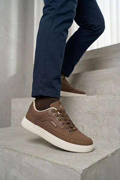 Papuçsepeti Shoe Basket 1157 Men's Lightweight Comfortable Sole Lace-Up Linen...