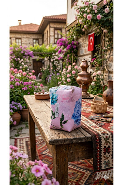 Sublime Butik Σατέν Ροζ Ρετρό Υφασμάτινη Μαλακή Τσάντα Μακιγιάζ / Θήκη Μολυβιού