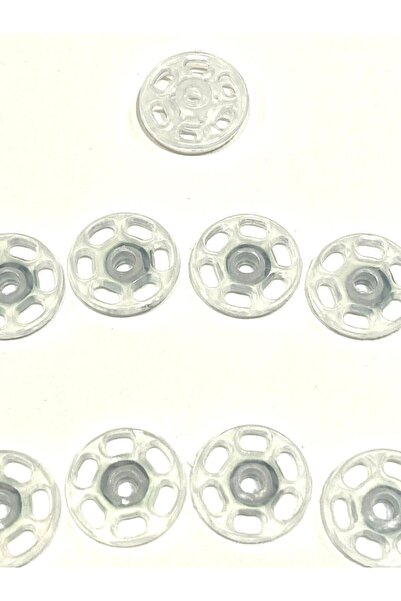 karantuhafiye Şeffaf Çıtçıt / Plastik Çıtçıt / Orta Boy / 1,5 cm