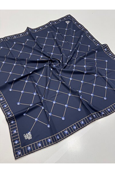 Levidor Yeni Sezon Trend Polyester Twill EŞARP lacivert