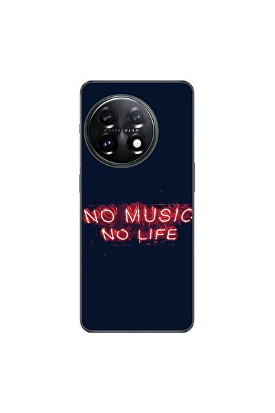 OEM Husa compatibila cu OnePlus 12R Silicon Gel Tpu Model No Music No Life