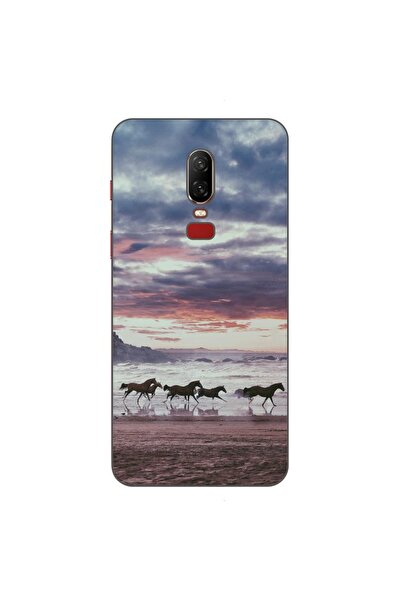 OEM Husa compatibila cu OnePlus 6 Silicon Gel Tpu Model Cai Alergand