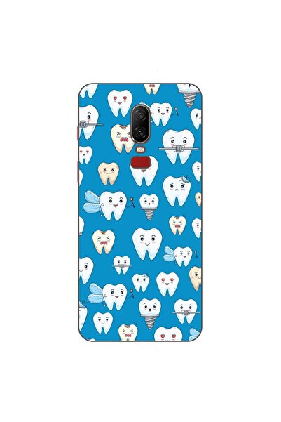 OEM Husa compatibila cu OnePlus 6 Silicon Gel Tpu Model Dentist Pattern