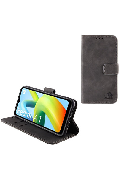 Lime&co Lime Essential Magnet Book Συνθετικό Δέρμα Γκρι (Redmi A1 / A2) Κωδικ...