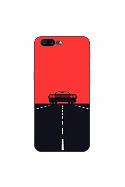 OEM Husa compatibila cu OnePlus 5 Silicon Gel Tpu Model Red Sky Muscle Car