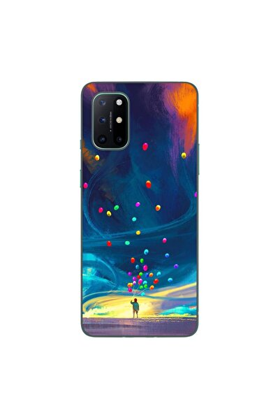 OEM Case compatible with OnePlus 8T Silicone Gel Tpu Universe Balloons Pattern