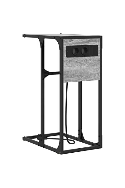 vidaxl Dulap de noapte Gri Sonoma 41,5 x 26 x 60,5 cm Lemn compozit