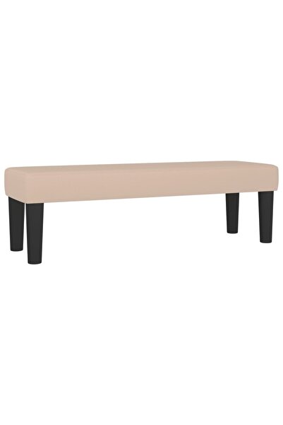 vidaxl Bancă, cappuccino, 100x30x30 cm, piele ecologică