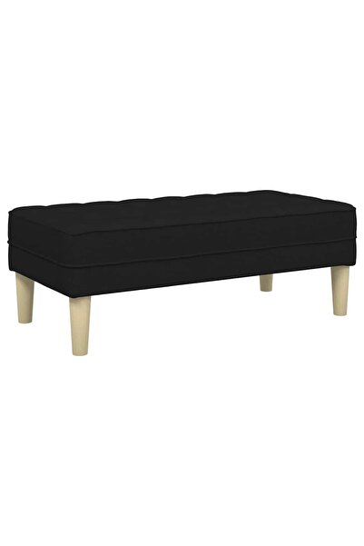 vidaxl bancă cu pernă Negru 113 x 57 x 39 cm țesătură
