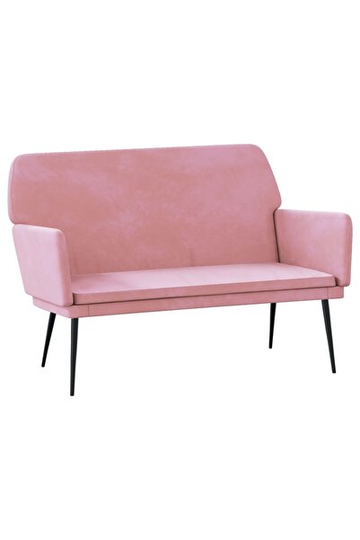 vidaxl Bench, pink, 108x79x79 cm, Velvet