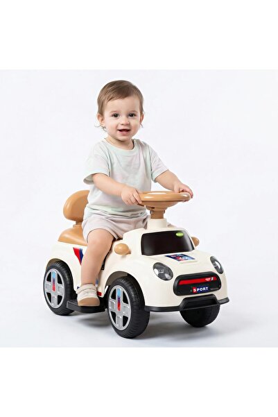 BAYBEE Sportster Ride On Car for Kids | Push Ride On Car with Music, LED Stee...