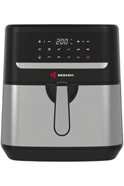 MEBASHI Air Fryer, 9.2 L, Digital Touch Screen, 10 Presets, 1800W, Black Stee...