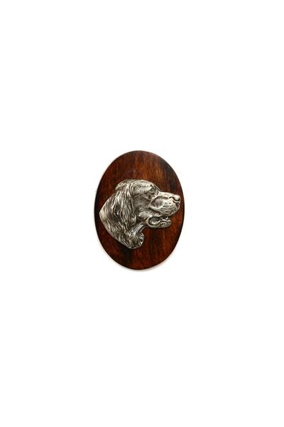 Art - Dog English Setter, Lawerack, Laverack - Broșă pentru concurs canin, ag...