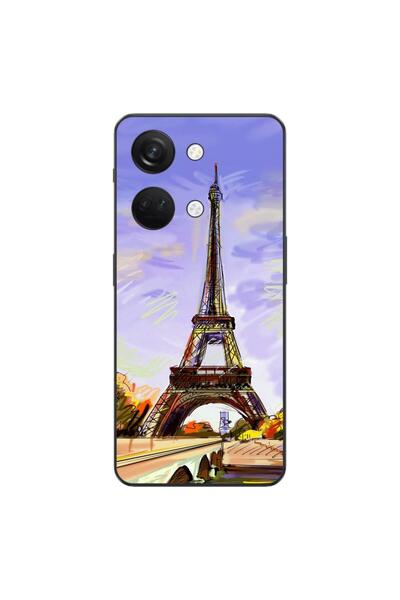 OEM Husa compatibila cu OnePlus Nord 3 Silicon Gel Tpu Model Desen Turnul Eiffel