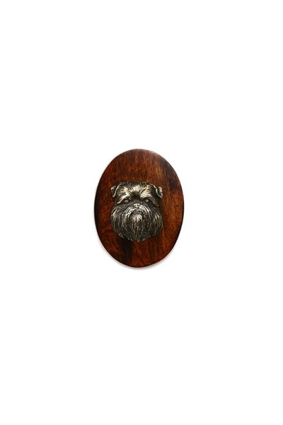 Art - Dog Griffon Bruxellois, Griffon de Bruxela - Broșă pentru expoziții can...