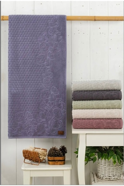 orkidem Gülpetek 6 Adet 90x150 Banyo Havlusu