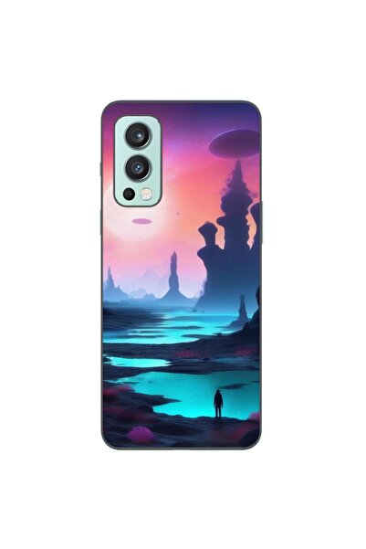 OEM Husa compatibila cu OnePlus Nord 2 Silicon Gel Tpu Model Mystic Planet