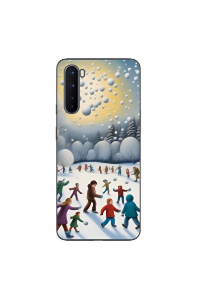 OEM Husa compatibila cu OnePlus Nord Silicon Gel Tpu Model Copii la Joaca Iarna