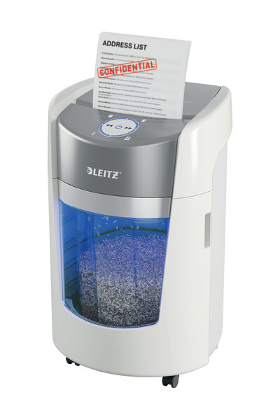 Leitz Manual Paper Shredder Doc IQ Optimax 350 Micro-Cut 8 Sheets P5