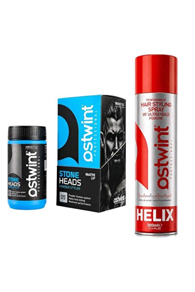 Ostwint Σετ Combo, Σταθεροποιητικό Μαλλιών Helix 300ml, Σκληρή Πούδρα Styling...