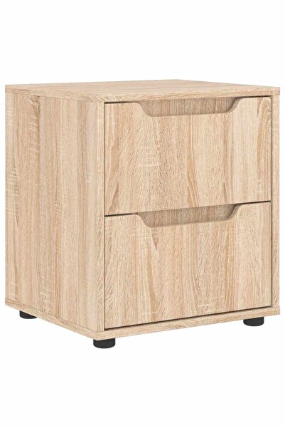 vidaxl Noptiera "VISNES" Stejar Sonoma 45x40x50 cm Lemn prelucrat