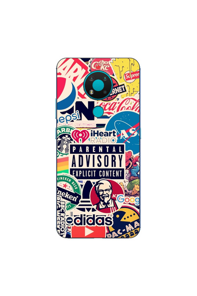 OEM Husa compatibila cu Nokia 3.4 Silicon Gel Tpu Model Pop Art Brands