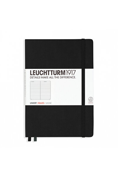 Leuchtturm Caiet A5 Dictando cu copertă rigidă, negru
