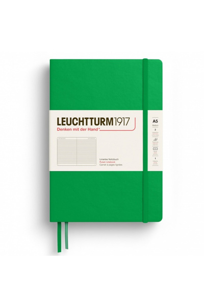 Leuchtturm Τετράδιο Α5 Δικτάνγκο Σκληρόδετο Πράσινο Ανοιξιάτικο