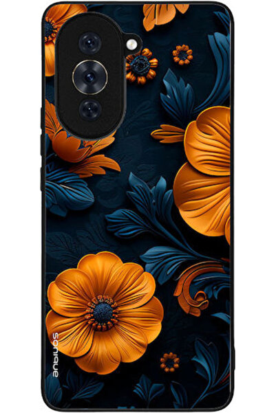 Other Θήκη Sonique Σειράς 3D Λουλουδιών για Huawei Nova 10 Pro Πορτοκαλί 01