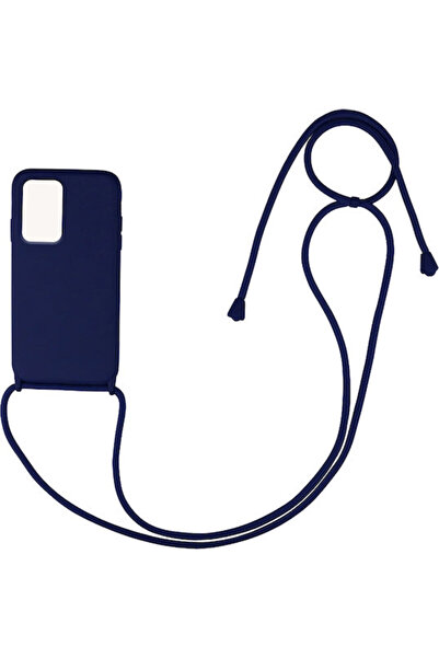 Other Sonique Carryhang Πίσω Θήκη Σιλικόνης 0.5mm με Λουράκι Σκούρο Μπλε (Poc...