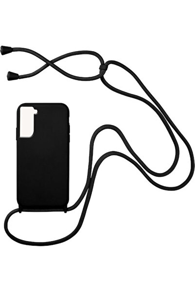 Other Sonique Carryhang Πίσω Θήκη Σιλικόνης 0.5mm με Λουράκι Μαύρο (Galaxy S22+)