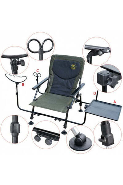 Baracuda Scaun de pescuit Feeder TFC025A cu picioare reglabile