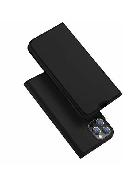 Dux Ducis Skin Pro Book Συνθετικό Δέρμα Μαύρο (iPhone 13 Pro Max)