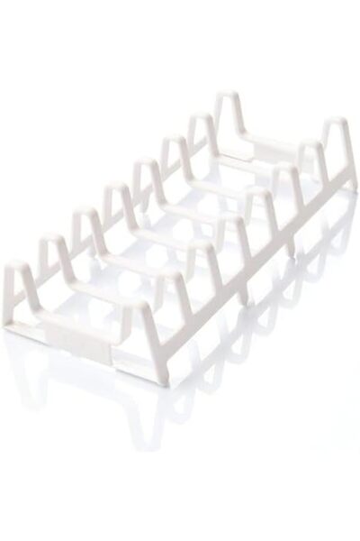 Yıldızan Tamgün Plastic Multi-Purpose Plate Rack, 6 Compartments, Kitchen Org...