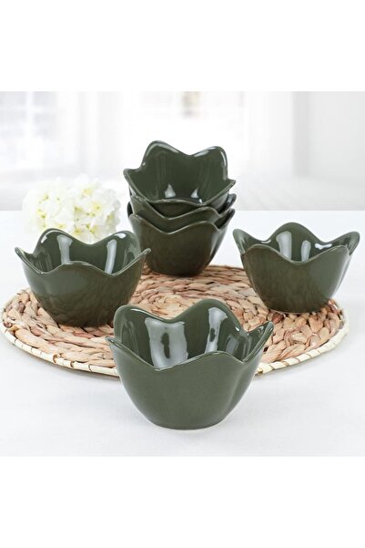 Yıldızan Tamgün Dark Green Snack Bowl 12 cm 6 Pieces Tamgün 1159648