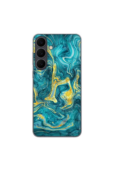OEM Калъф, съвместим със Samsung Galaxy S25 FE, силиконов гел TPU, с абстракт...