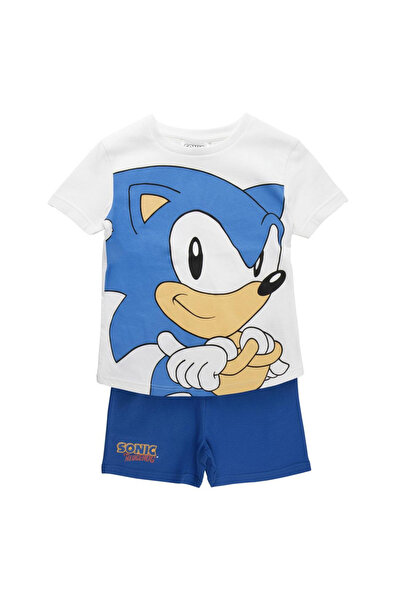 Sonic Cotton short-sleeve pajamas White