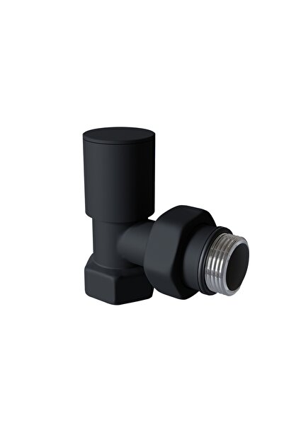 Genel Markalar Radyatör Havlupan Vanası Köşe Tip 1/2'' Siyah ( Metal Volan )