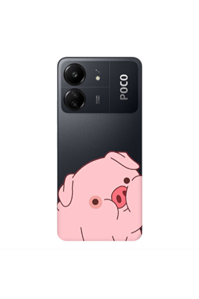 Other Xiaomi Poco C65 Piggy 1 Transparent Silicone TPU Θήκη