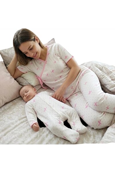 BEGONYA BEBECE KIDS Mother and Baby Pajama Set Sleeveless Maternity Set Hospi...