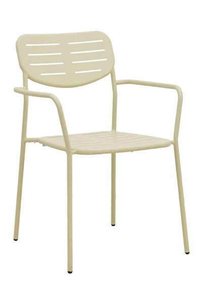 Other Εξωτερική Μεταλλική Πολυθρόνα Deraby Κρεμ 56x45.5x83εκ. Κωδικός: 218-00...
