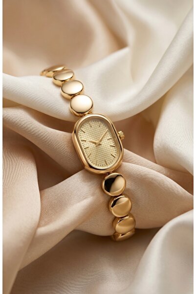 KLISHE Butik Lady Women's Steel Watch Gold Color Oval Case Vintage Old Money ...